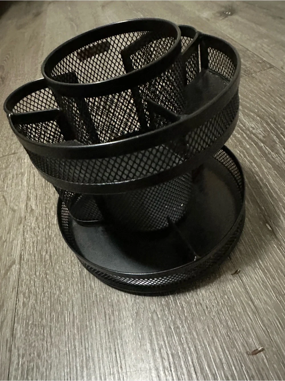 Rolodex Black Mesh Rotating Pencil Cup Organizer